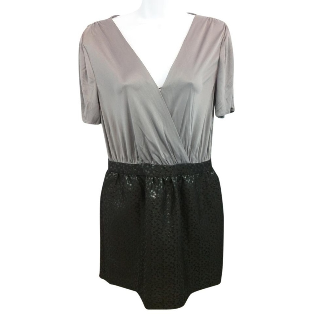 Barneys CoOp Surplice Neckline  Short Casual Dress